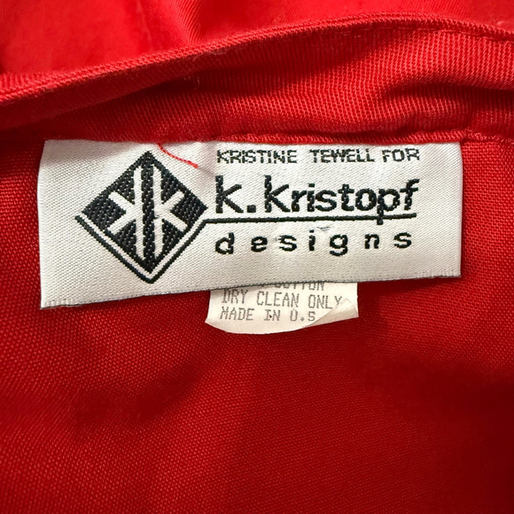 Red Ruffled Women's Blouse - Picture 7 of 9